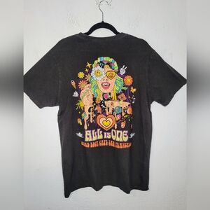 Hard Rock Cafe x Pacsun Love All Serve All San Francisco Black T-Shirt Sz Large